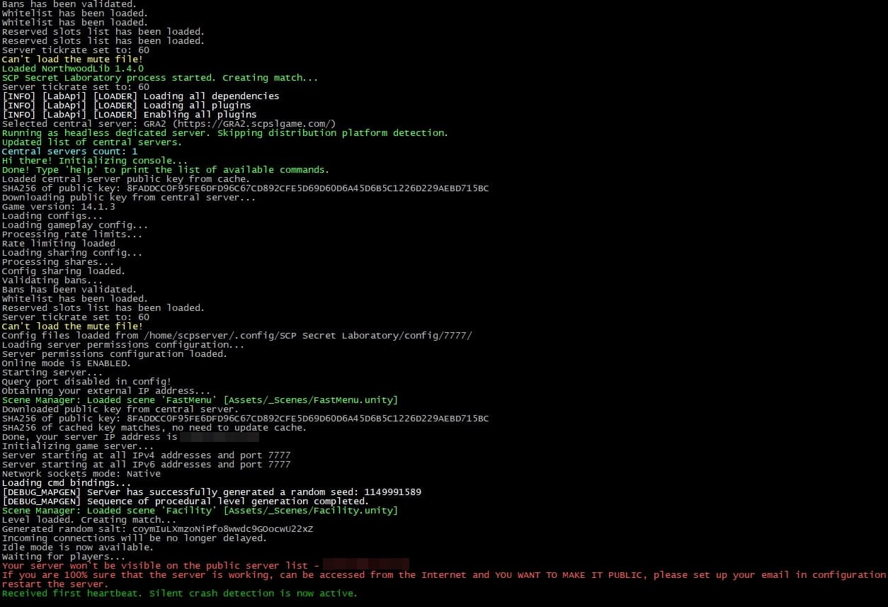 Создание игрового сервера SCP: Secret Laboratory на Linux